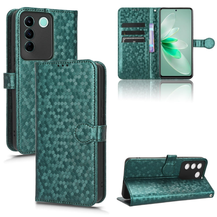 For vivo V27e / S16e Honeycomb Dot Texture Leather Phone Case