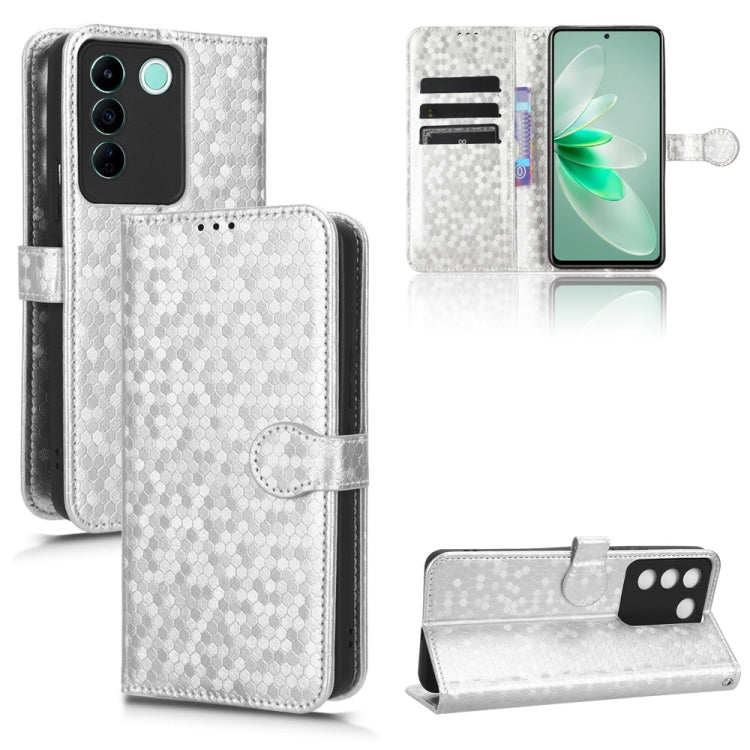 For vivo V27e / S16e Honeycomb Dot Texture Leather Phone Case