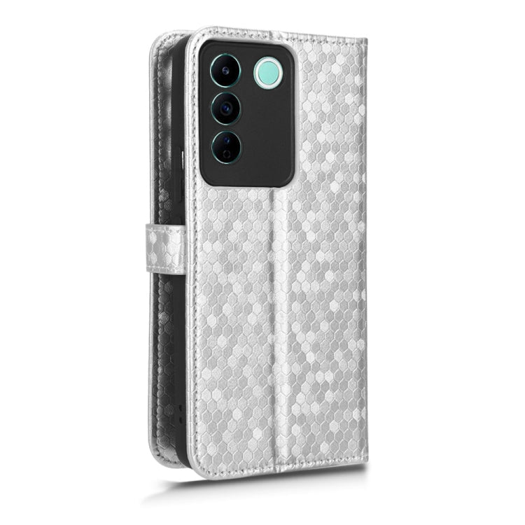 For vivo V27e / S16e Honeycomb Dot Texture Leather Phone Case