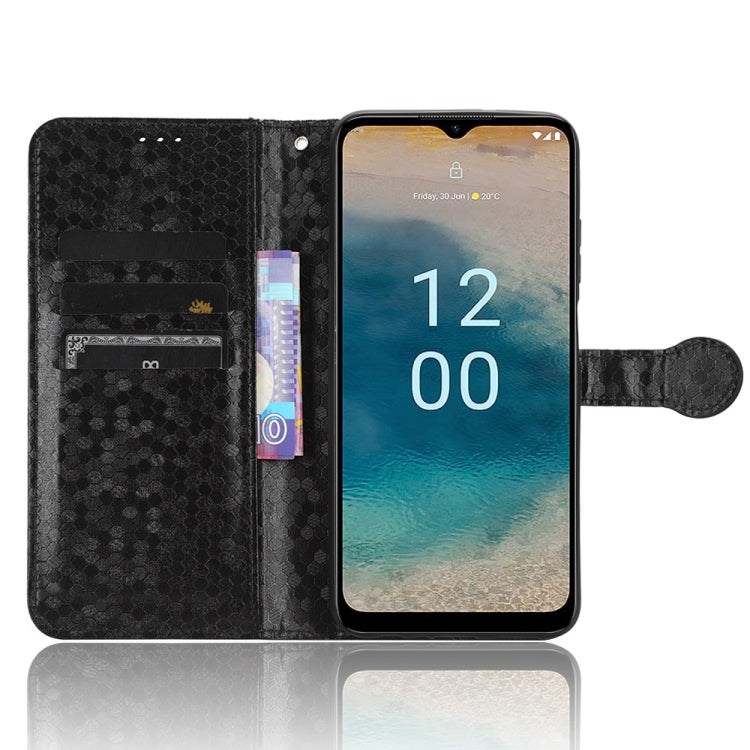 For Nokia G22 4G Honeycomb Dot Texture Leather Phone Case