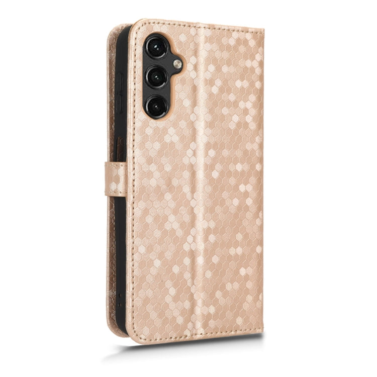 For Samsung Galaxy A24 4G Honeycomb Dot Texture Leather Phone Case
