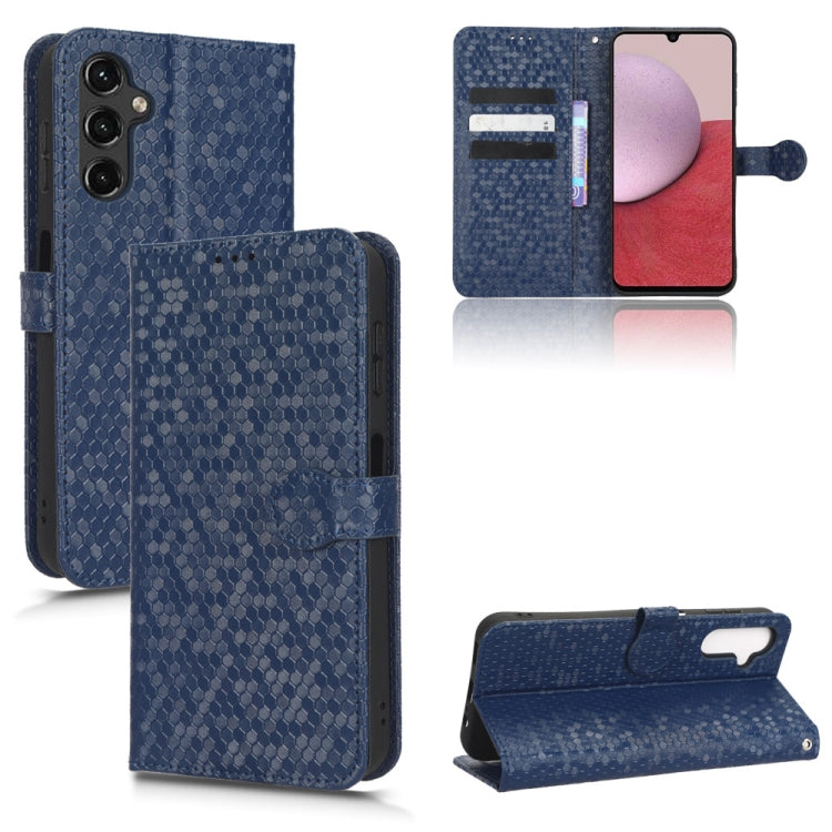 For Samsung Galaxy A24 4G Honeycomb Dot Texture Leather Phone Case
