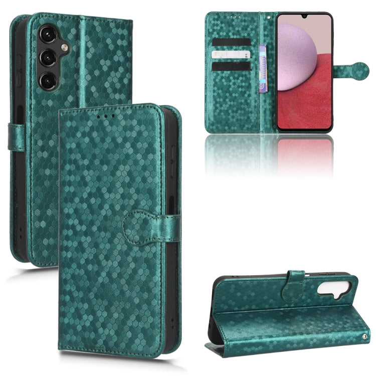 For Samsung Galaxy A24 4G Honeycomb Dot Texture Leather Phone Case