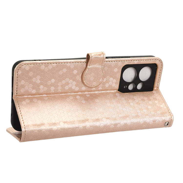 For Xiaomi Redmi Note 12 4G Global Honeycomb Dot Texture Leather Phone Case