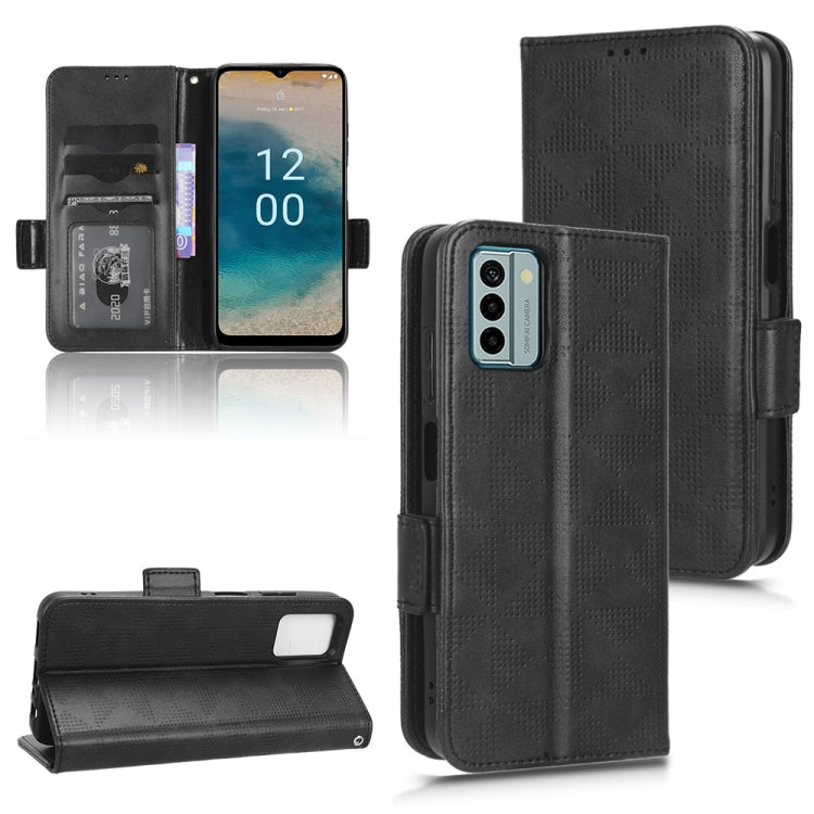 For Nokia G22 4G Symmetrical Triangle Leather Phone Case
