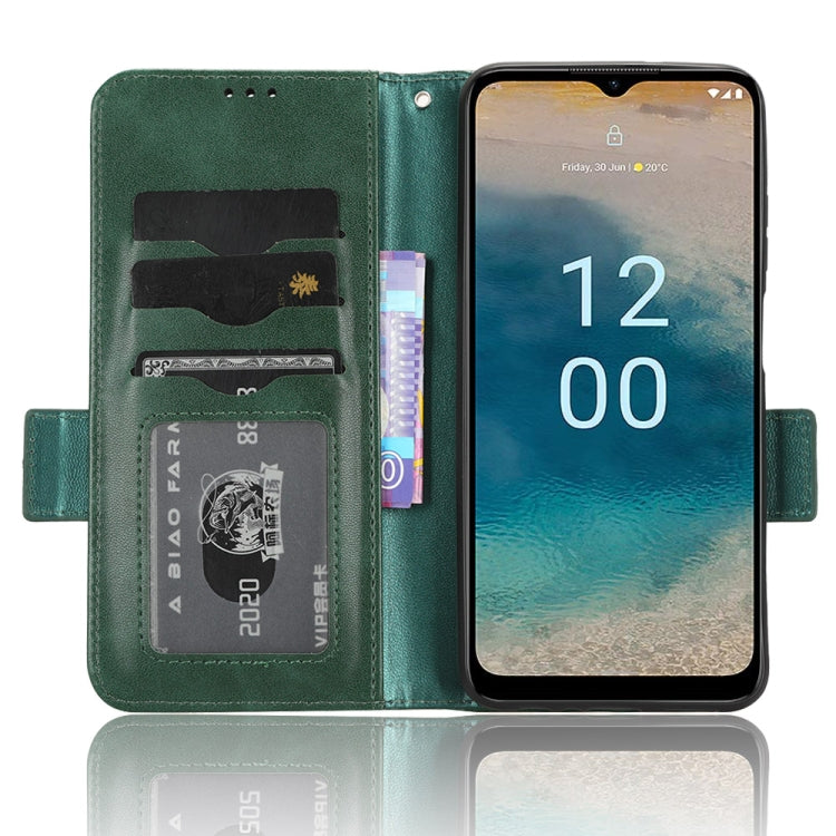 For Nokia G22 4G Symmetrical Triangle Leather Phone Case