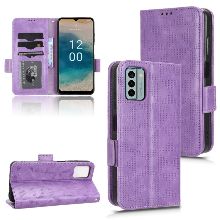 For Nokia G22 4G Symmetrical Triangle Leather Phone Case