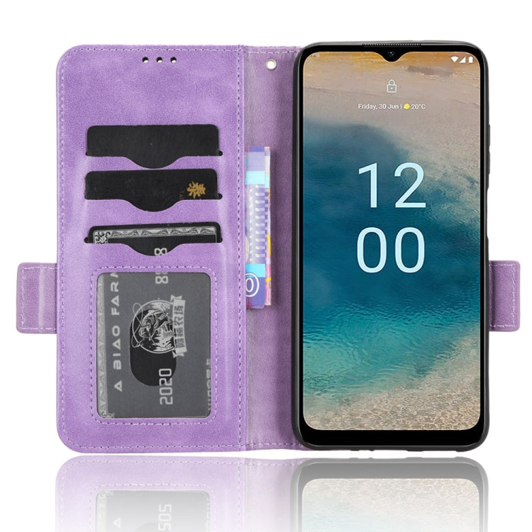 For Nokia G22 4G Symmetrical Triangle Leather Phone Case