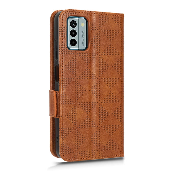 For Nokia G22 4G Symmetrical Triangle Leather Phone Case