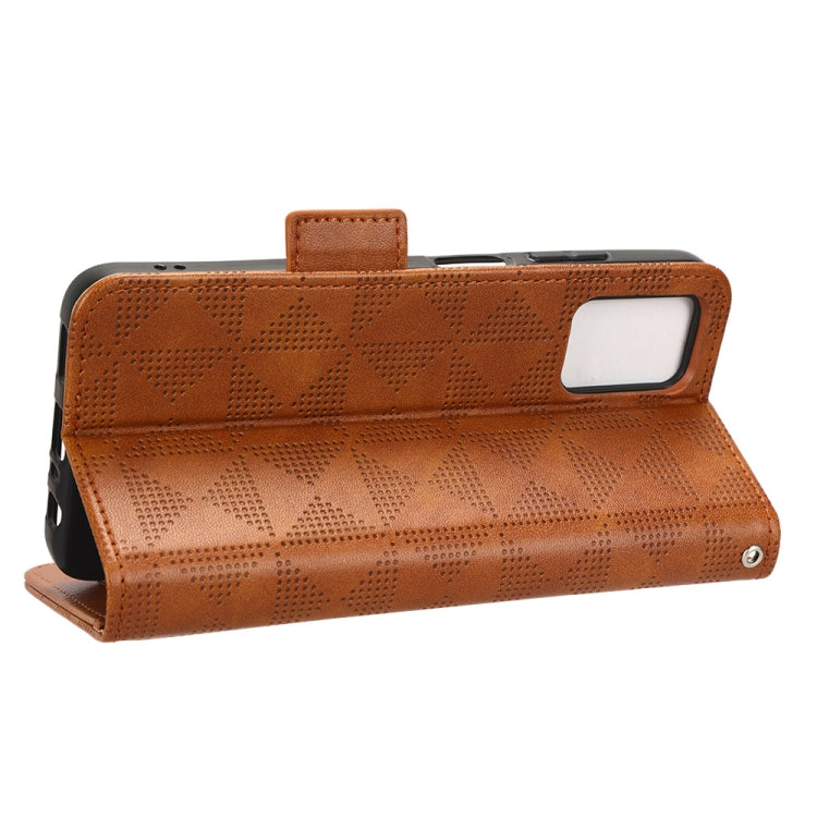 For Nokia G22 4G Symmetrical Triangle Leather Phone Case