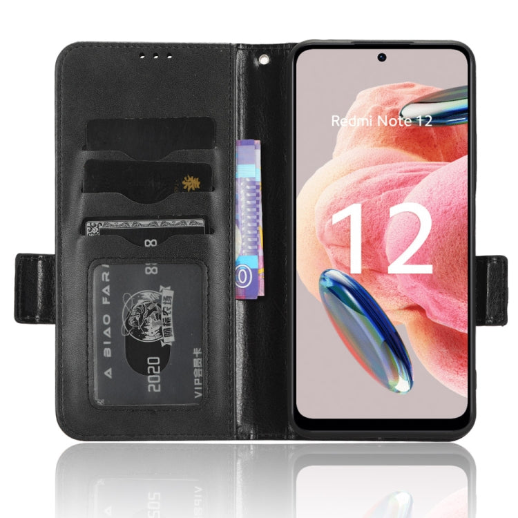 For Xiaomi Redmi Note 12 4G Global Symmetrical Triangle Leather Phone Case