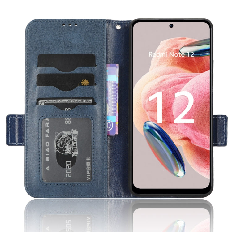 For Xiaomi Redmi Note 12 4G Global Symmetrical Triangle Leather Phone Case