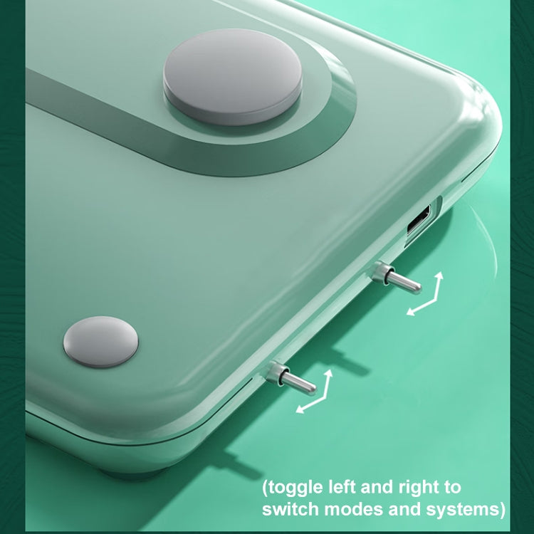 AULA F3680 Retro Color Matching Wireless/Bluetooth/Wired Three Model Mechanical Keyboard, Specification:Green Shaft