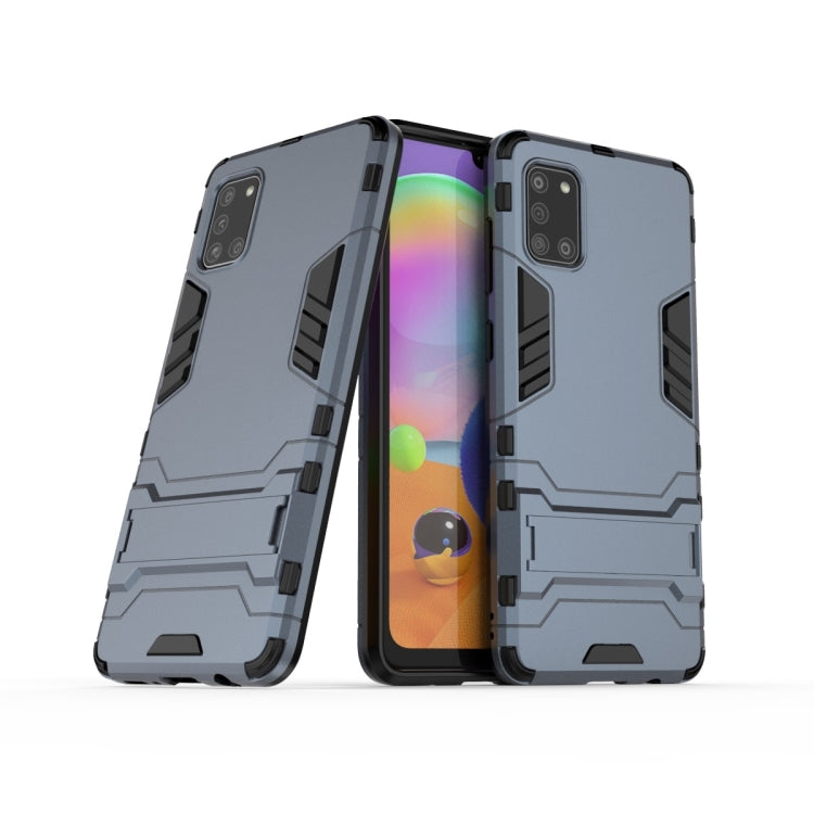 For Samsung Galaxy A31 PC + TPU Shockproof Protective Case with Holder