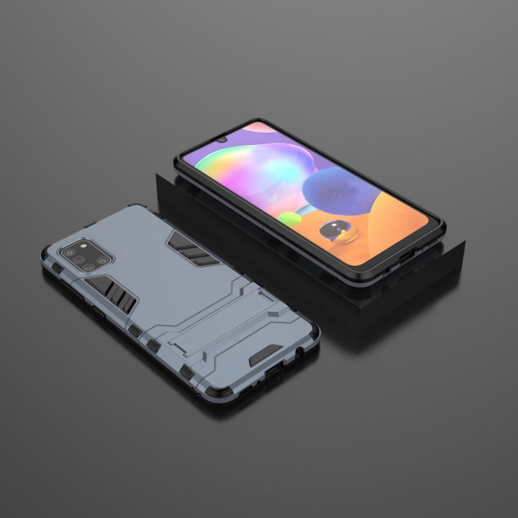For Samsung Galaxy A31 PC + TPU Shockproof Protective Case with Holder
