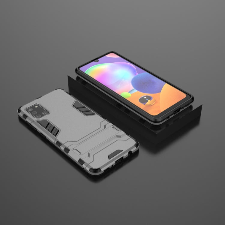 For Samsung Galaxy A31 PC + TPU Shockproof Protective Case with Holder