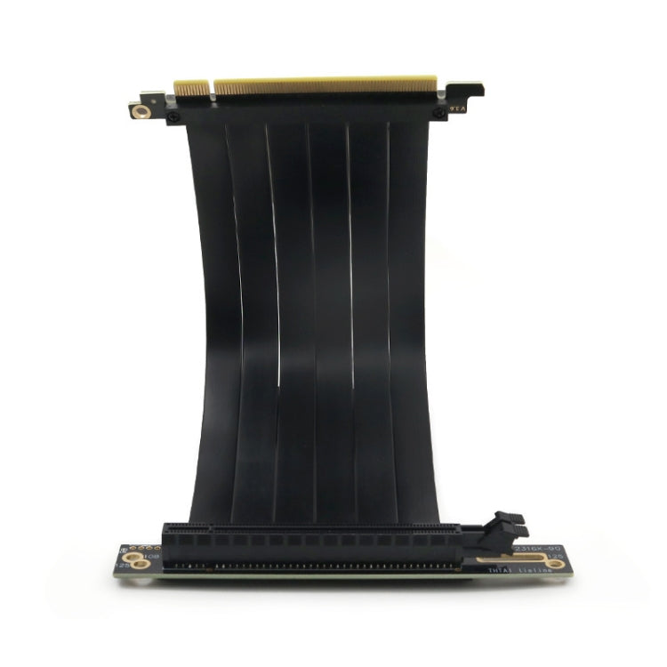 PCI-E 3.0 16X 90 Degree Graphics Card Extension Cable, Length:50cm