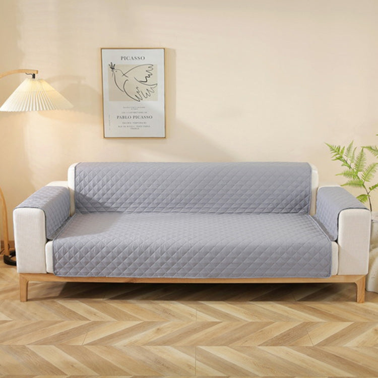 Double-sided Waterproof Pet Cushion Diamond Pattern Sofa Cover, Size:55x196cm