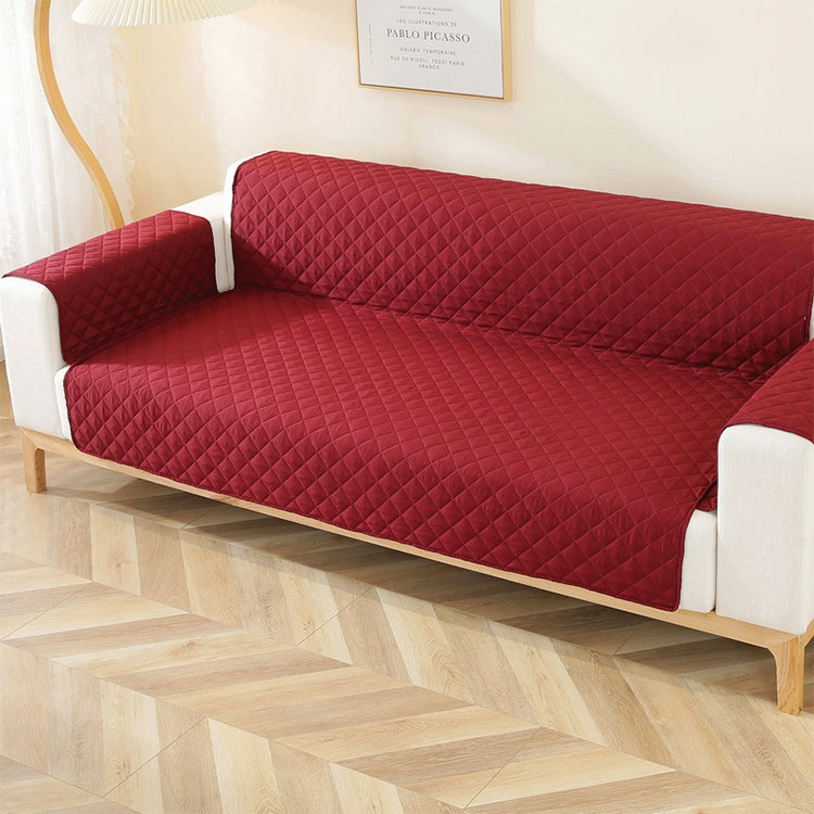 Double-sided Waterproof Pet Cushion Diamond Pattern Sofa Cover, Size:55x196cm