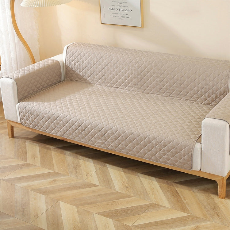 Double-sided Waterproof Pet Cushion Diamond Pattern Sofa Cover, Size:130x196cm