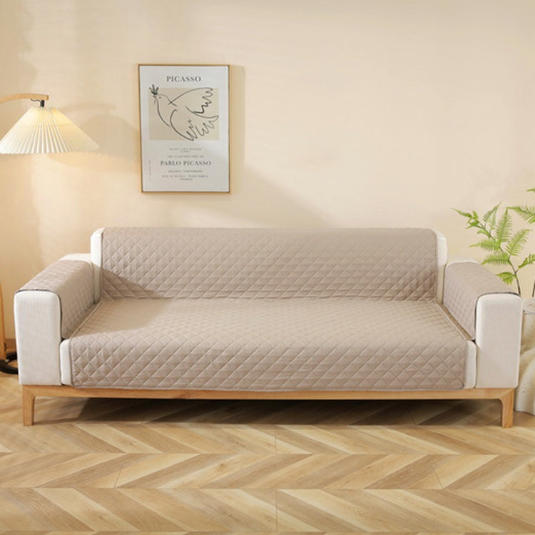 Double-sided Waterproof Pet Cushion Diamond Pattern Sofa Cover, Size:130x196cm