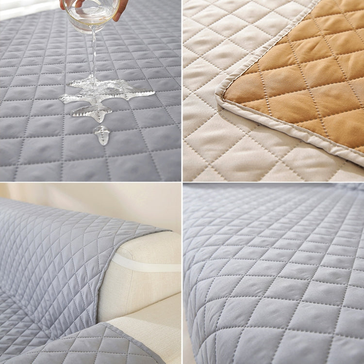 Double-sided Waterproof Pet Cushion Diamond Pattern Sofa Cover, Size:130x196cm