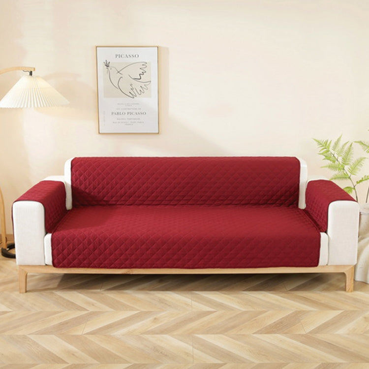 Double-sided Waterproof Pet Cushion Diamond Pattern Sofa Cover, Size:190x196cm