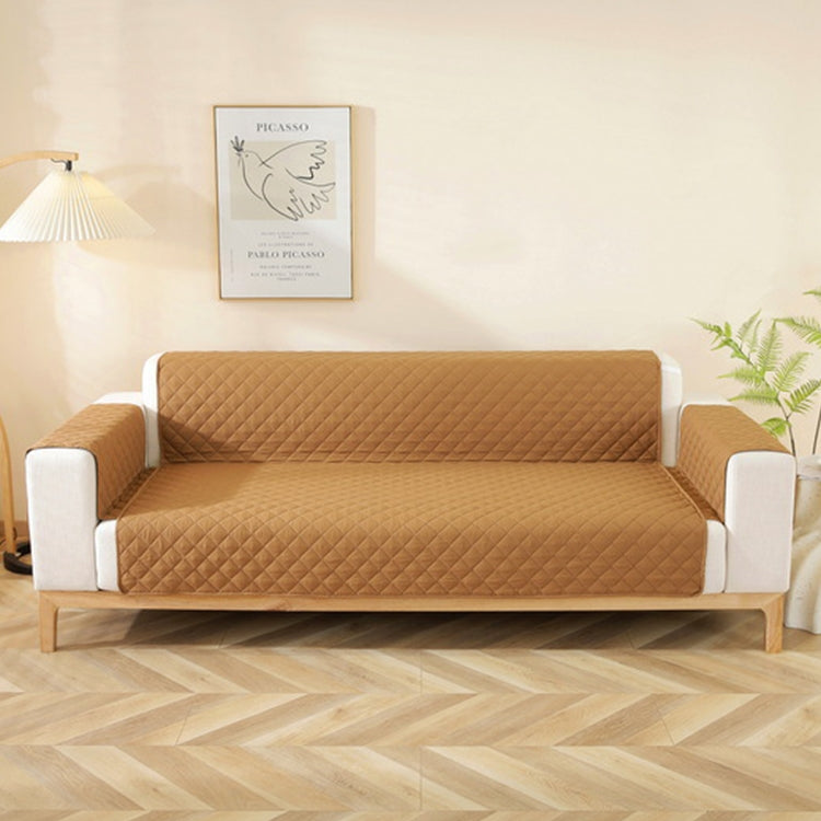 Double-sided Waterproof Pet Cushion Diamond Pattern Sofa Cover, Size:190x196cm