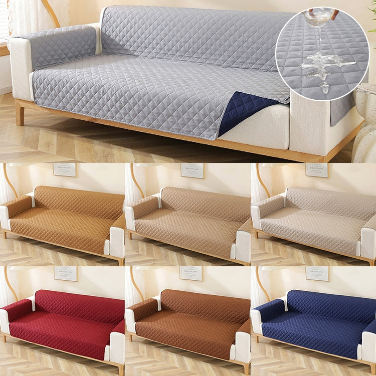 Double-sided Waterproof Pet Cushion Diamond Pattern Sofa Cover, Size:250x196cm
