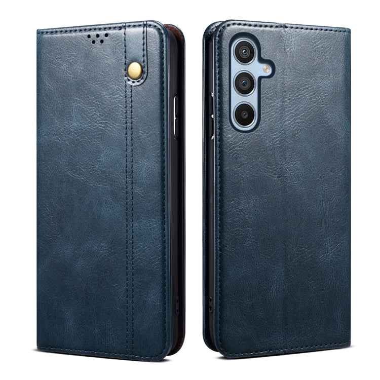For Samsung Galaxy M54 Oil Wax Crazy Horse Texture Leather Phone Case