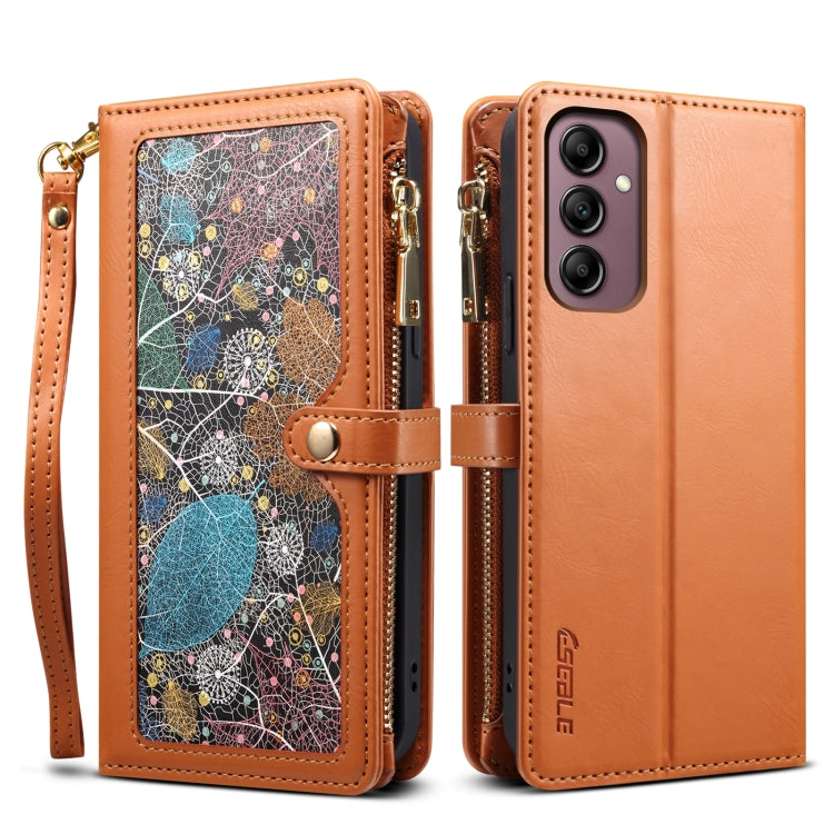 For Samsung Galaxy M54 ESEBLE Star Series Lanyard Zipper Wallet RFID Leather Case