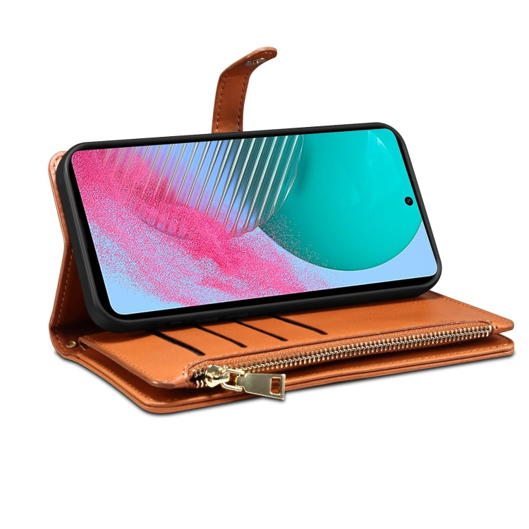 For Samsung Galaxy M54 ESEBLE Star Series Lanyard Zipper Wallet RFID Leather Case