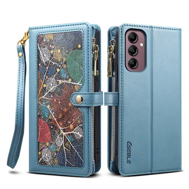 For Samsung Galaxy M54 ESEBLE Star Series Lanyard Zipper Wallet RFID Leather Case