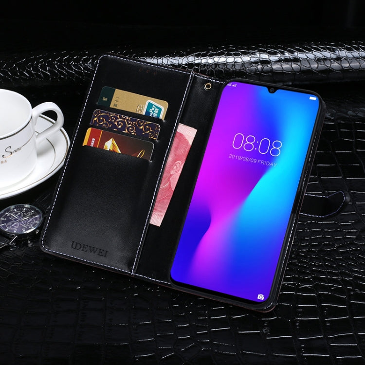 For Doogee N20 idewei Crocodile Texture Horizontal Flip Leather Case with Holder & Card Slots & Wallet