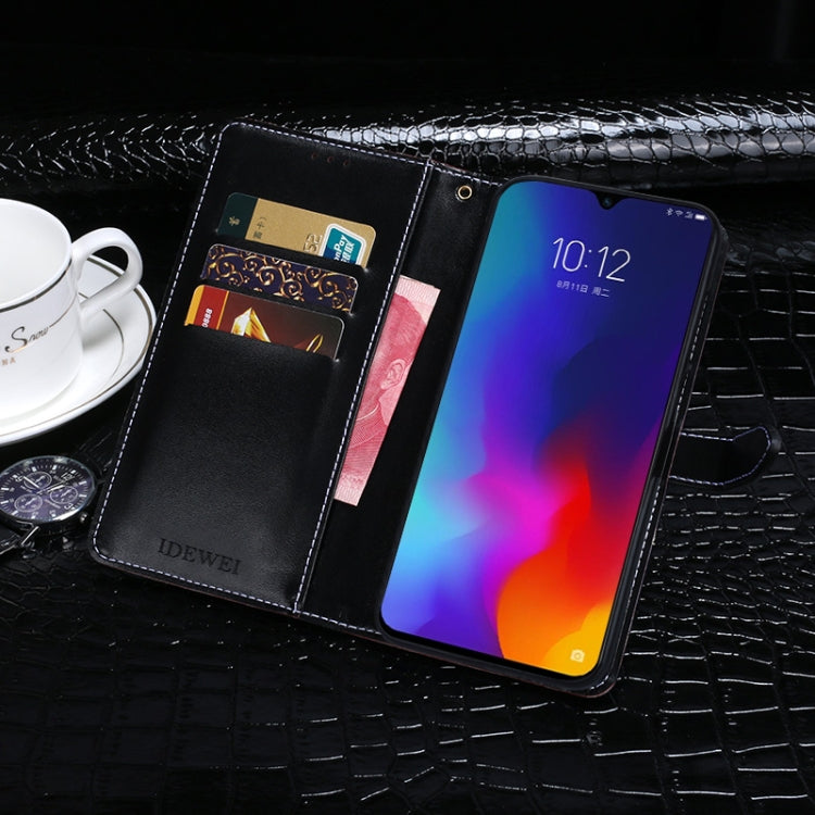 For Lenovo K10 Note idewei Crocodile Texture Horizontal Flip Leather Case with Holder & Card Slots & Wallet