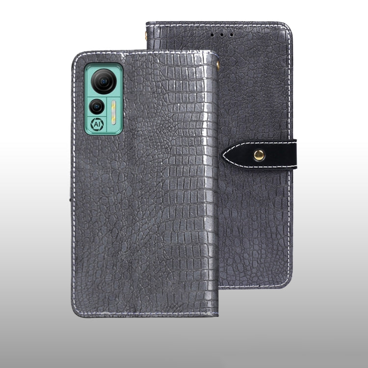 For Ulefone Note 14 idewei Crocodile Texture Leather Phone Case
