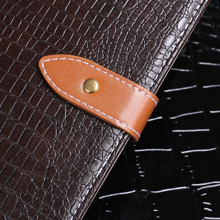 For Xiaomi Poco C55/Redmi 12C/Redmi 11A idewei Crocodile Texture Leather Phone Case
