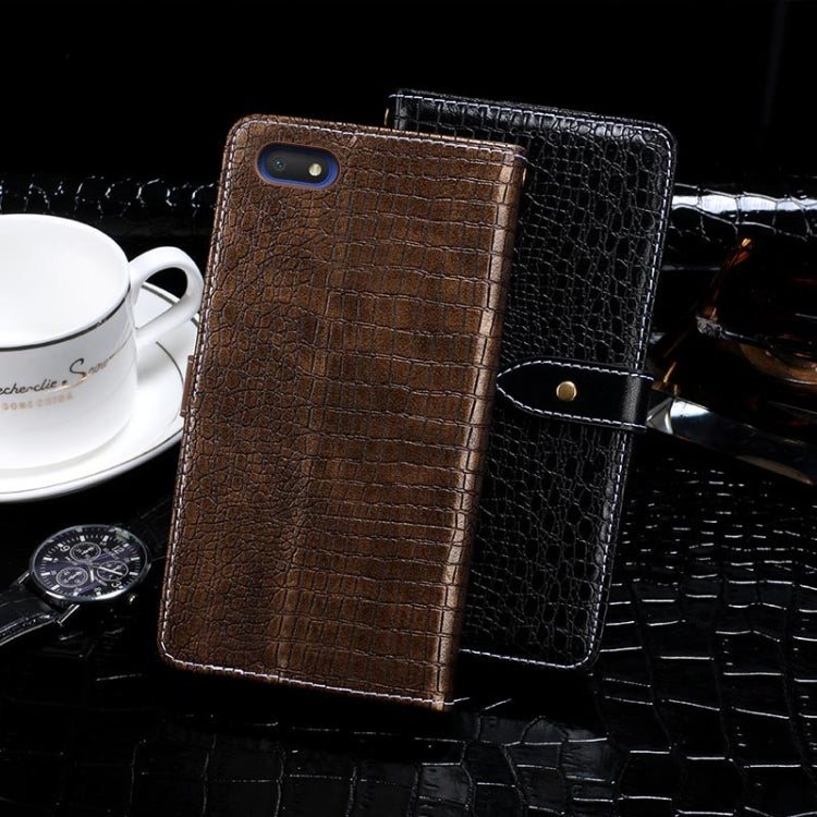 For Alcatel 1V (2019) idewei Crocodile Texture Horizontal Flip Leather Case with Holder & Card Slots & Wallet