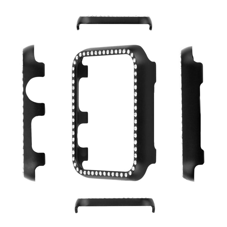 For Apple Watch Series SE 2&6&SE&5&4 44mm Aluminum Alloy Diamond Watch Protective Case
