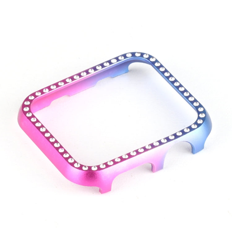 For Apple Watch Series SE 2&6&SE&5&4 44mm Aluminum Alloy Diamond Watch Protective Case