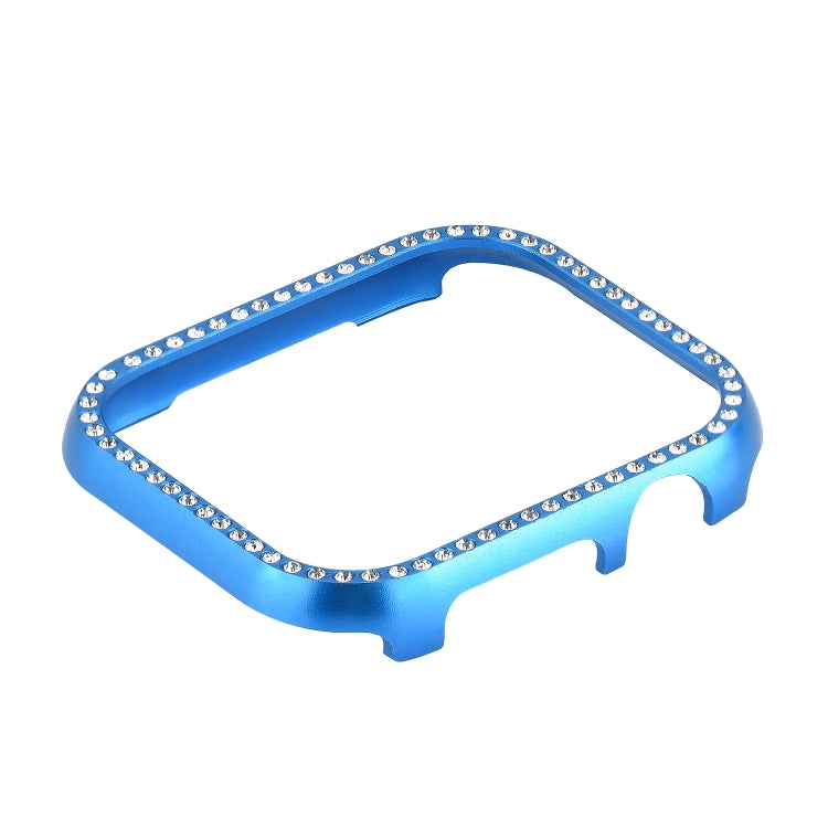 For Apple Watch Series SE 2&6&SE&5&4 44mm Aluminum Alloy Diamond Watch Protective Case