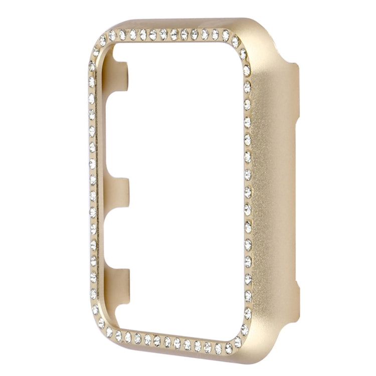 For Apple Watch Series 3&2&1 42mm Aluminum Alloy Diamond Watch Protective Case