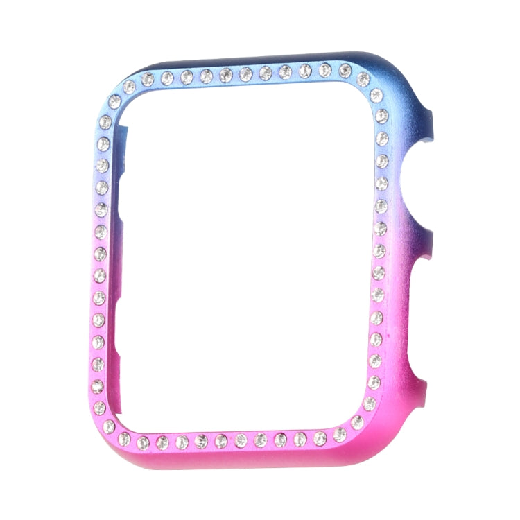For Apple Watch Series 3&2&1 42mm Aluminum Alloy Diamond Watch Protective Case