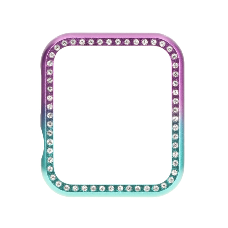 For Apple Watch Series 3&2&1 42mm Aluminum Alloy Diamond Watch Protective Case
