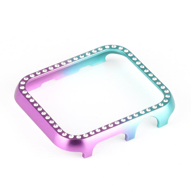 For Apple Watch Series 3&2&1 42mm Aluminum Alloy Diamond Watch Protective Case