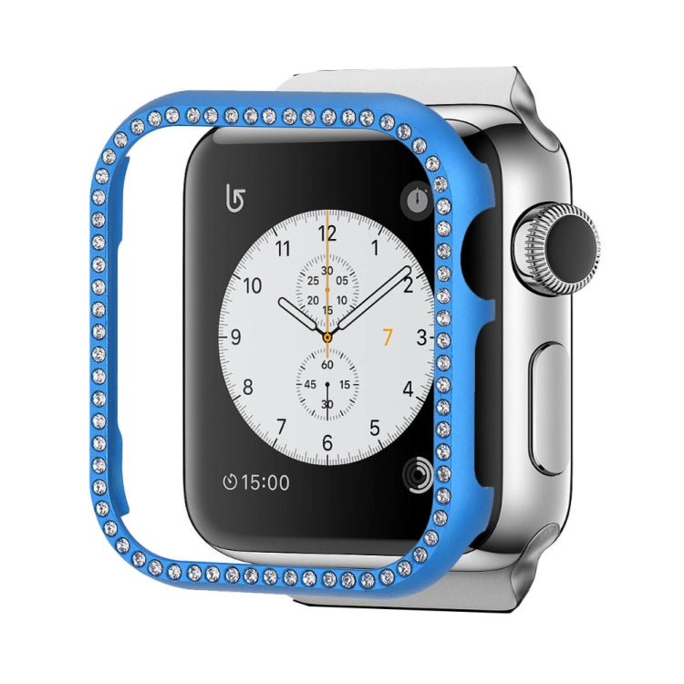 For Apple Watch Series 3&2&1 42mm Aluminum Alloy Diamond Watch Protective Case