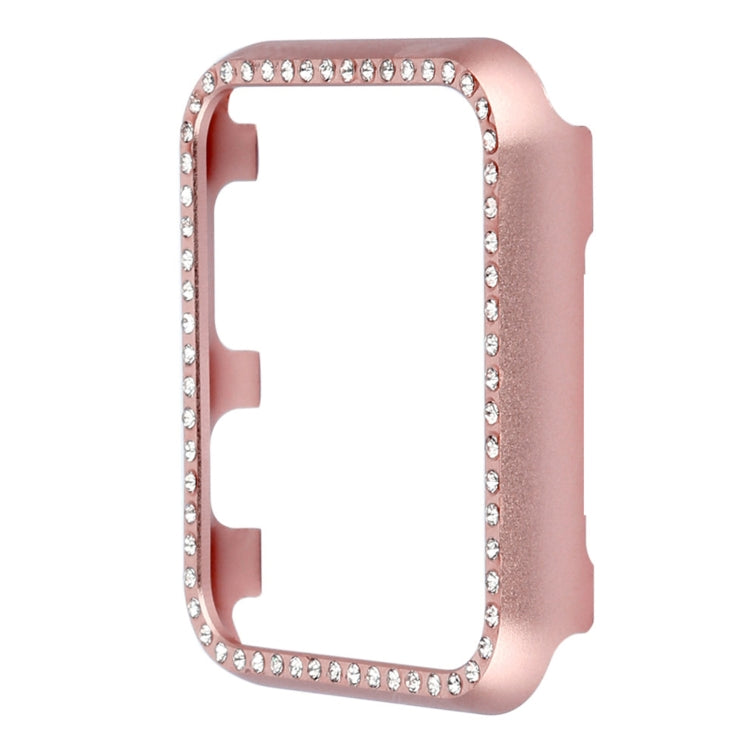 For Apple Watch Series 8&7 41mm Aluminum Alloy Diamond Watch Protective Case