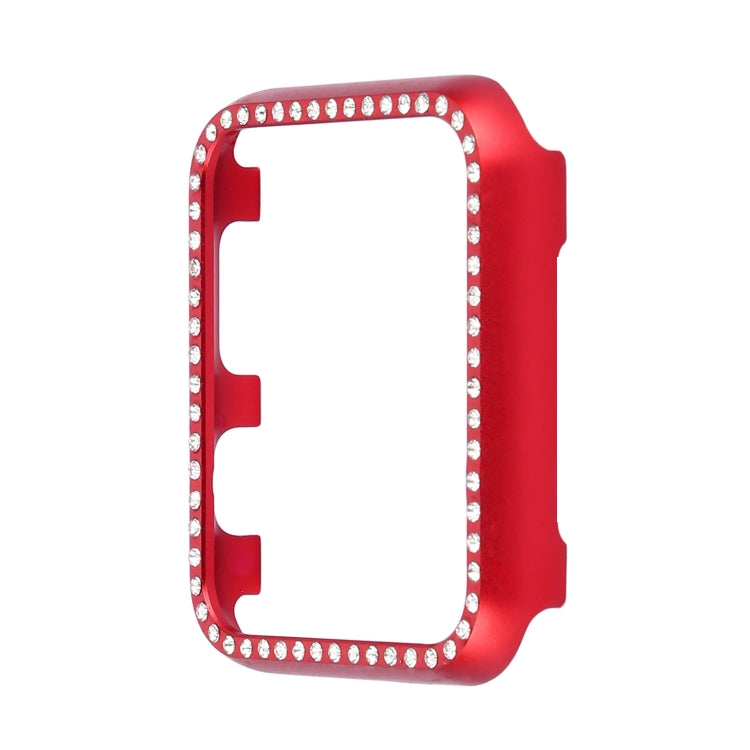 For Apple Watch Series SE 2&6&SE&5&4 40mm Aluminum Alloy Diamond Watch Protective Case