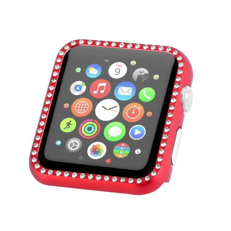 For Apple Watch Series SE 2&6&SE&5&4 40mm Aluminum Alloy Diamond Watch Protective Case