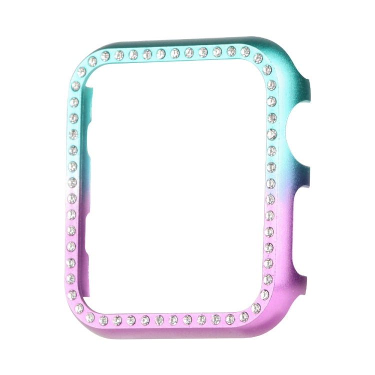 For Apple Watch Series SE 2&6&SE&5&4 40mm Aluminum Alloy Diamond Watch Protective Case